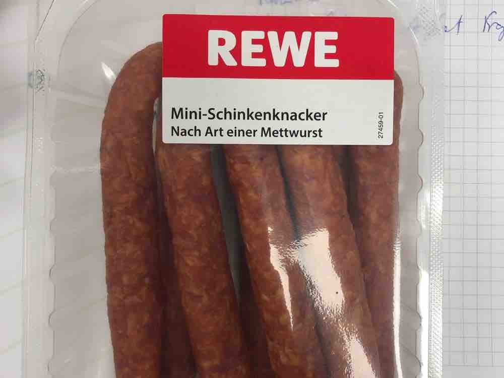 Rewe, Mini-Schinkenknacker, Nach Art einer Mettwurst Kalorien - Neue ...