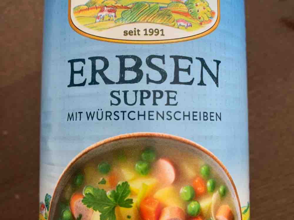 öKOLAND Erbsen Suppe mit Würstchenscheiben, 1 Dose von JePe | Hochgeladen von: JePe