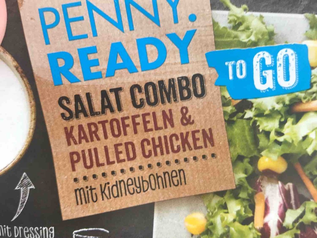 penny ready Salat combo  kartoffeln& pulled chicken, mit Kid | Hochgeladen von: fitelli