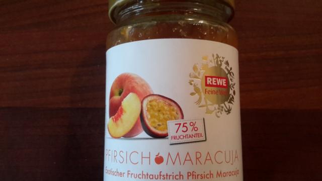 Rewe Fruchtaufstrich, Pfirsich Maracuja | Hochgeladen von: subtrahine