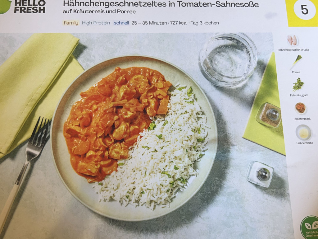 HelloFresh Hähnchengeschnetzeltes in Tomaten-Sahnesoße von Marti | Hochgeladen von: Martina Hutter HelloFresh Hähnchengeschnetzeltes in Tomaten-Sahnesoße von Marti | Hochgeladen von: Martina Hutter