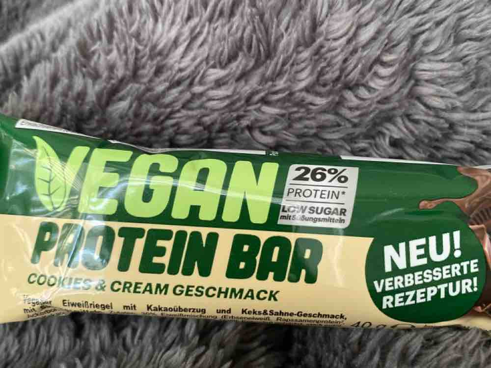 Vegan Protein Bar Cookies & Cream, NEU! Verbesserte Rezeptur | Hochgeladen von: user48