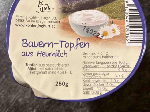 Bauern-Topfen, 154kcal / 100g von ungerank | Hochgeladen von: ungerank