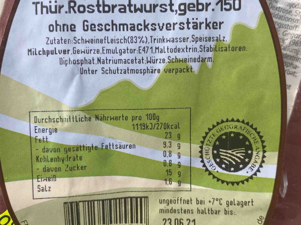 Thüringer Rostbratwurst gebr. von sixsch | Hochgeladen von: sixsch