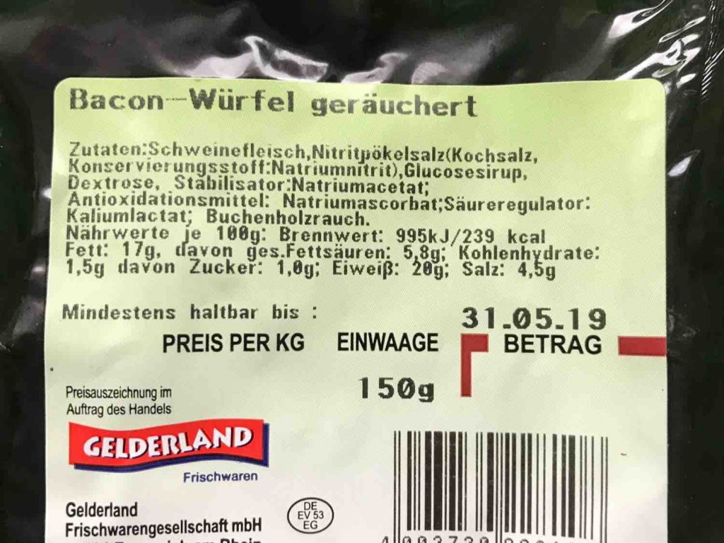 Bacon Würfel geräuchert von SelinaRudolph | Hochgeladen von: SelinaRudolph