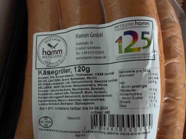 Käsegriller, 120gr je Wurst von Biene74 | Hochgeladen von: Biene74