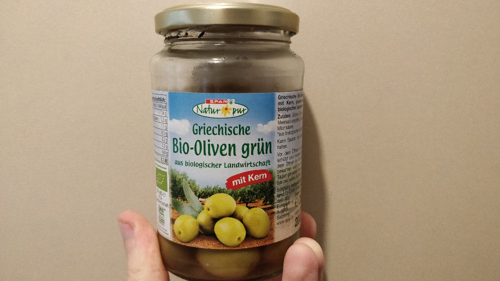 Griechische Bio-Oliven grün, mit Kern von rcheetah | Hochgeladen von: rcheetah