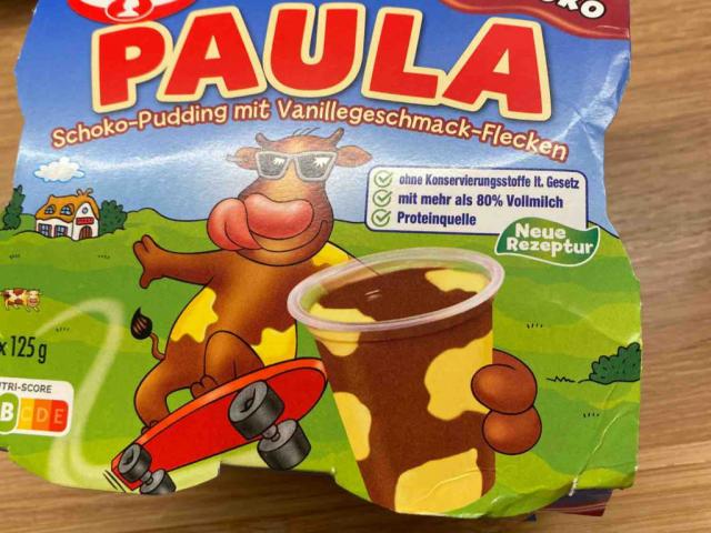 PAULA Pudding Vanillegeschmack, mit Schoko-Flecken by lakersbg | Uploaded by: lakersbg