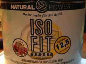 ISOFIT Natural Power Getränkepulver, Kirsch | Hochgeladen von: B_hat_das_Foto_gemacht.
