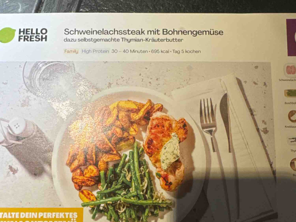 hello fresh 14, Schweinelachssteak mit Bohnengemüse von Sessner | Hochgeladen von: Sessner