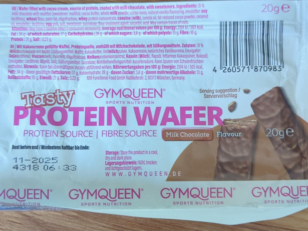 Protein Wafer, Milk chockate von 4nn1 | Hochgeladen von: 4nn1 Protein Wafer, Milk chockate von 4nn1 | Hochgeladen von: 4nn1