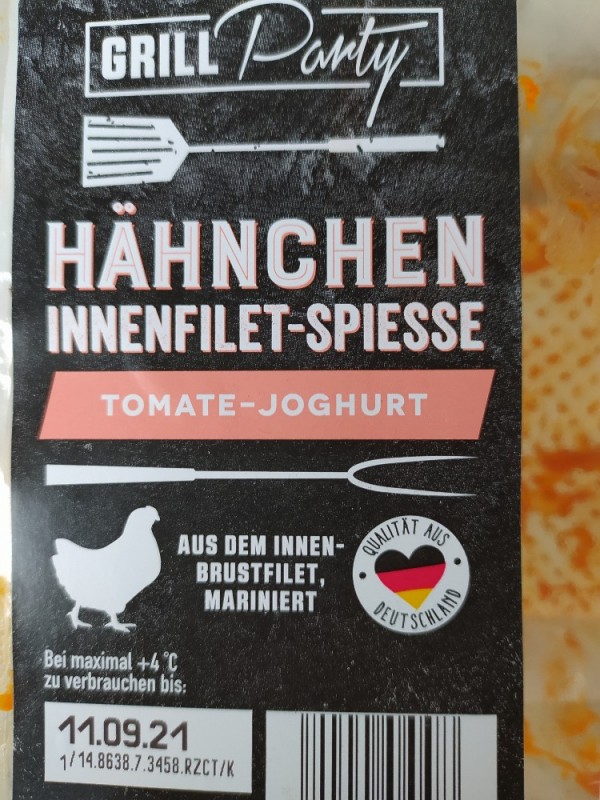 Hähnchen Innenfilet-Spieße, Tomate-Joghurt von Joelde | Hochgeladen von: Joelde