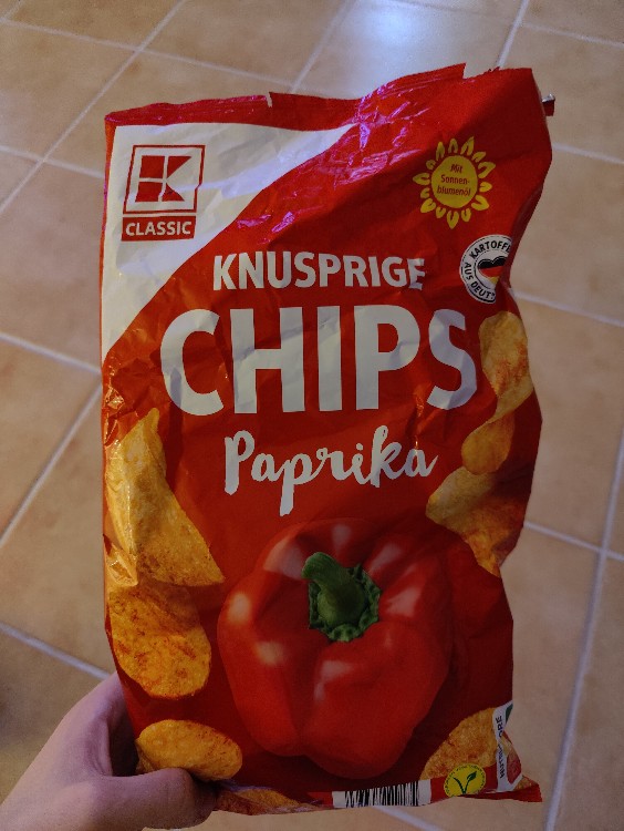 Knusprige Chips Paprika, mit Sonnenblumenöl von Pointxy | Hochgeladen von: Pointxy