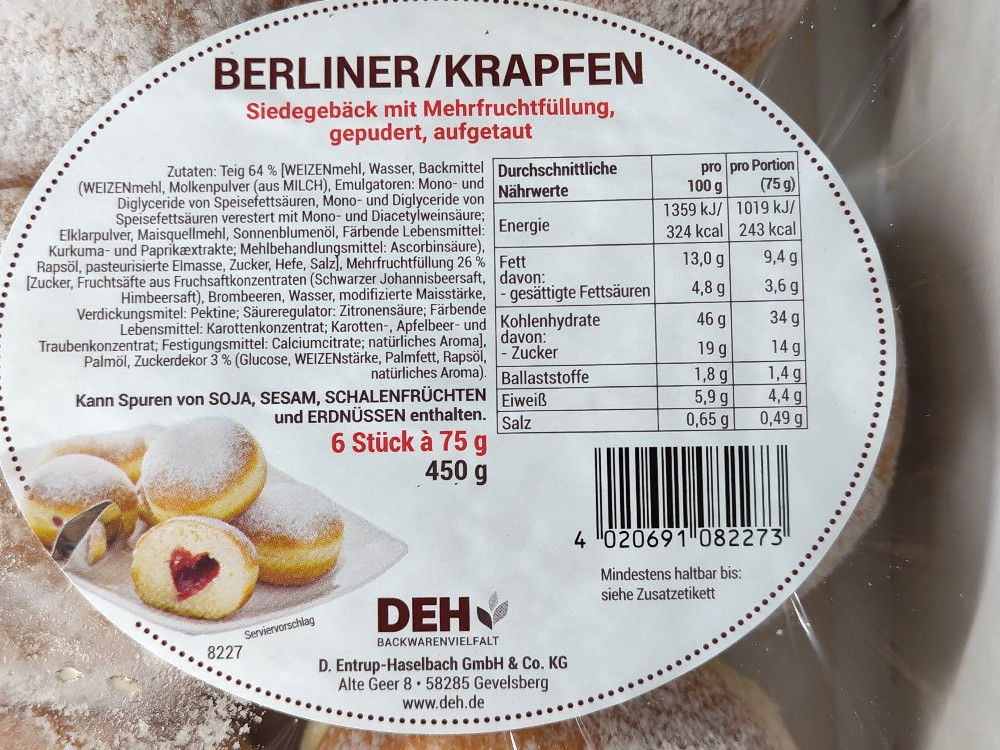 Berliner / Krapfen, mit Mehrfruchtfüllung von Toasty_77 | Hochgeladen von: Toasty_77