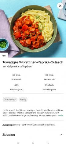 Tomatiges Würstchen Paprika Gulasch, mit käsigem Kartoffelpüree  | Hochgeladen von: oekb44@gmail.com