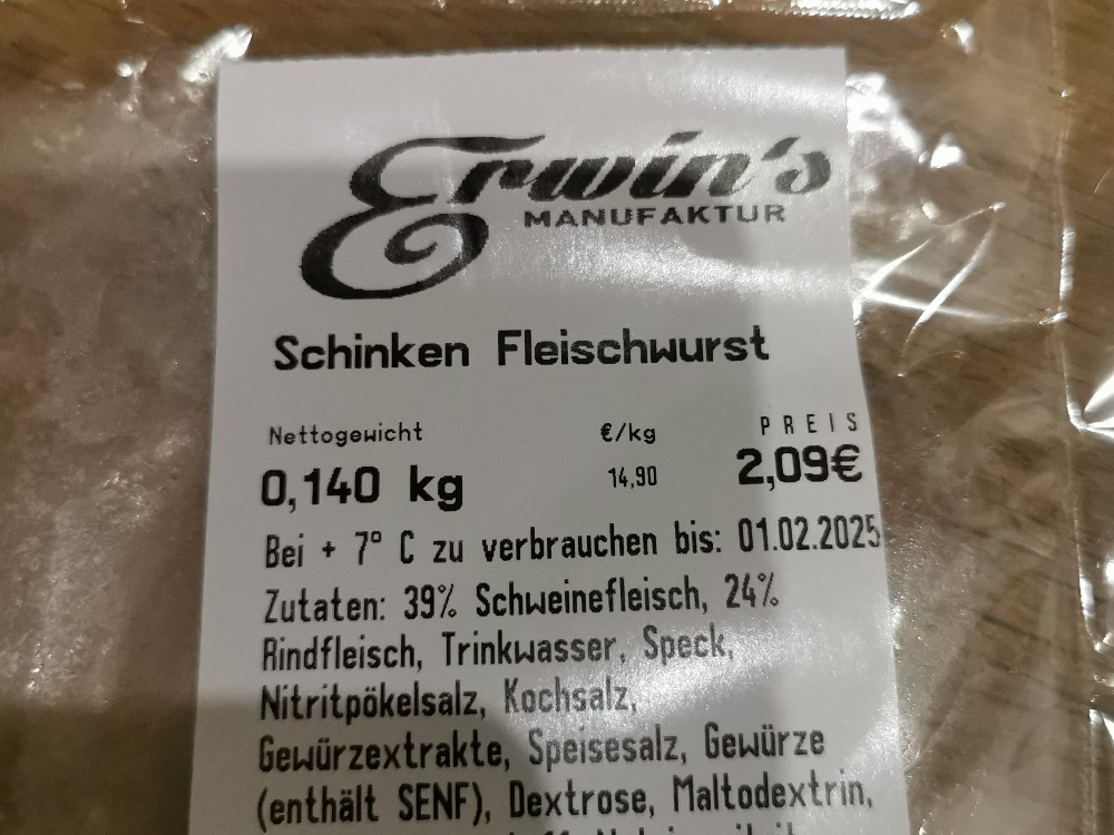 Schinken Fleischwurst, Erwins Manufaktur von Shelly1977 | Hochgeladen von: Shelly1977