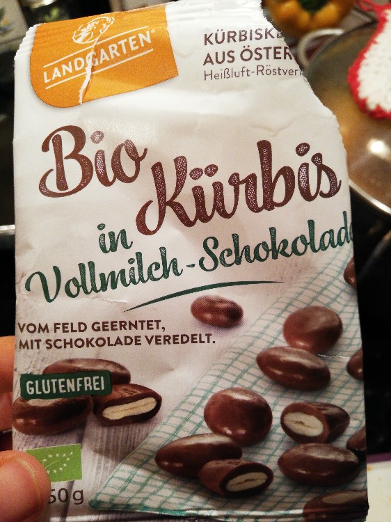 Bio Kürbis in Vollmilch-Schokolade von Schafgesang | Hochgeladen von: Schafgesang