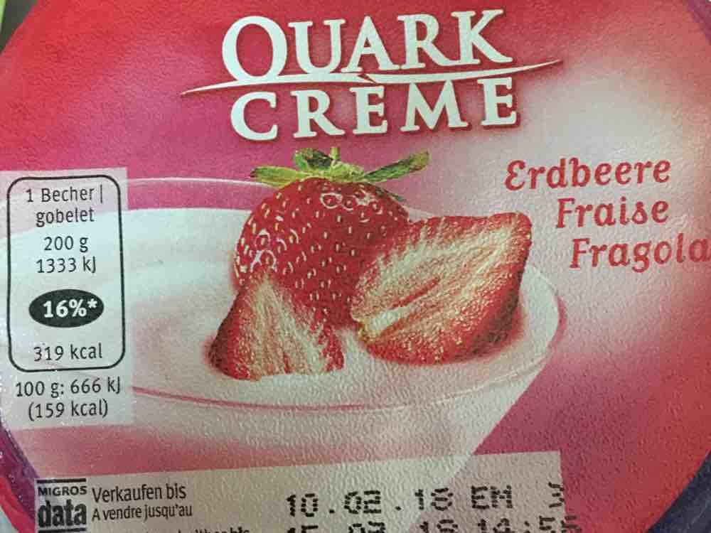 Migros Quark Creme Erdbeer Kalorien Quark Fddb