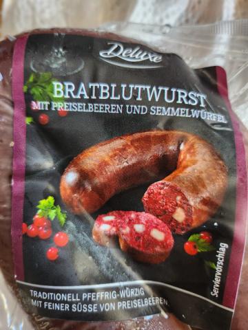 Bratblutwurst, Mit Preiselbeeren und Semmelwürfel von Britta D. | Hochgeladen von: Britta D.