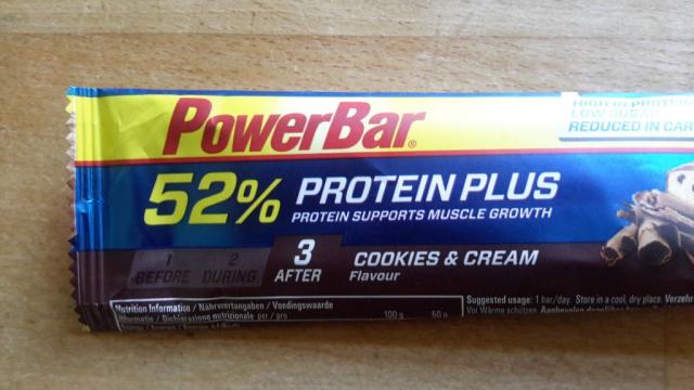 PowerBar 52% Protein Plus, Cookies &Cream | Hochgeladen von: subtrahine