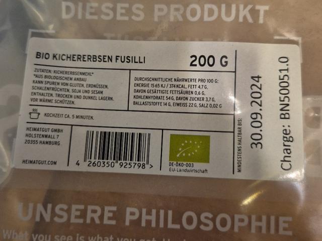 Kichererbsen Fusilli, Bio von Angelart | Hochgeladen von: Angelart