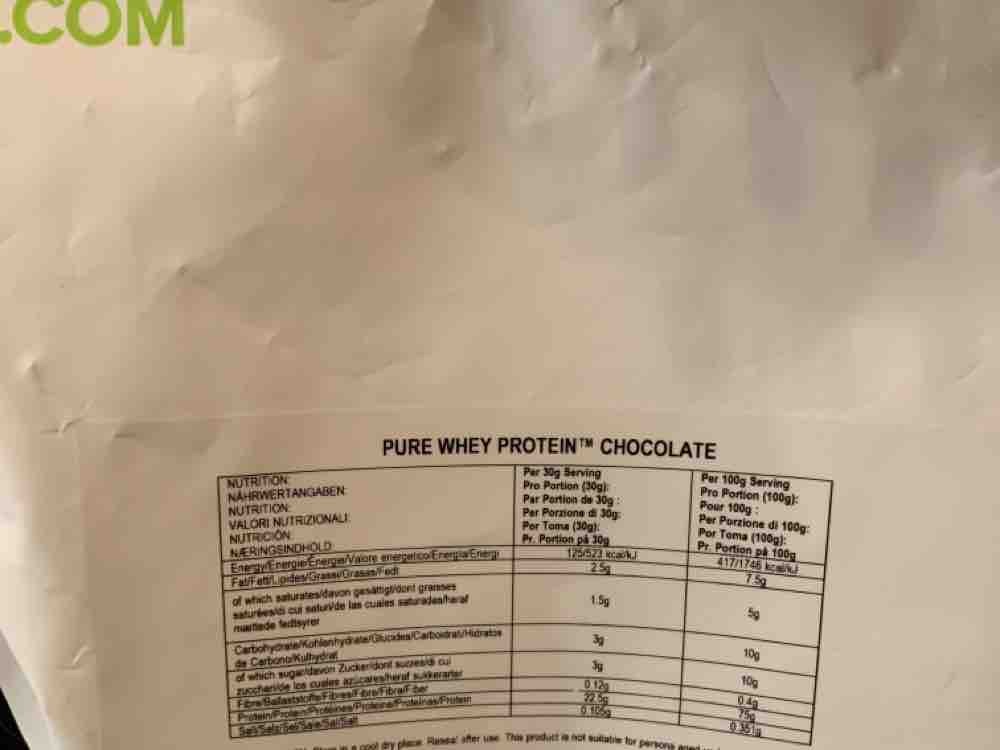 Bulkpowders pure whey protein, white chocolate von Thfitness1 | Hochgeladen von: Thfitness1