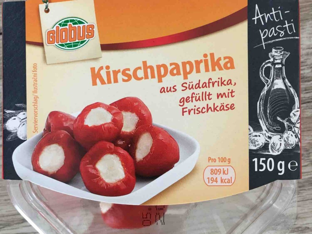 Kirschpaprika aus Südafrika gefüllt mit Frischkäse, Antipasti vo | Hochgeladen von: claudiapanitz762