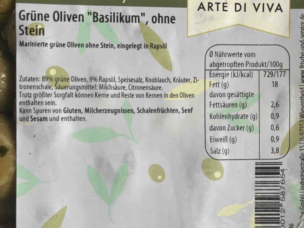 Grüne Oliven „basilikum“ ,ohne Stein von Desiphl | Hochgeladen von: Desiphl