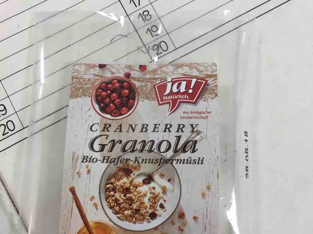 Cranberry Granola, Bio-Hafer-Knuspermüsli von Mucki2351 | Hochgeladen von: Mucki2351