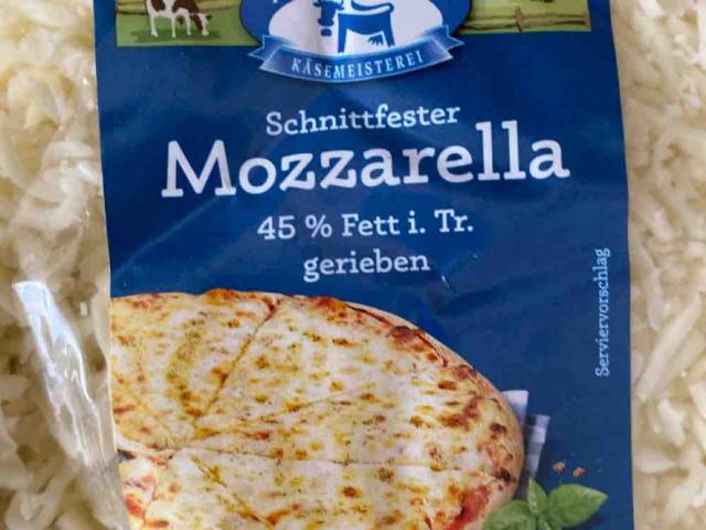 Schnittfester Mozzarella, 45% Fett, gerieben von PhilippG | Hochgeladen von: PhilippG