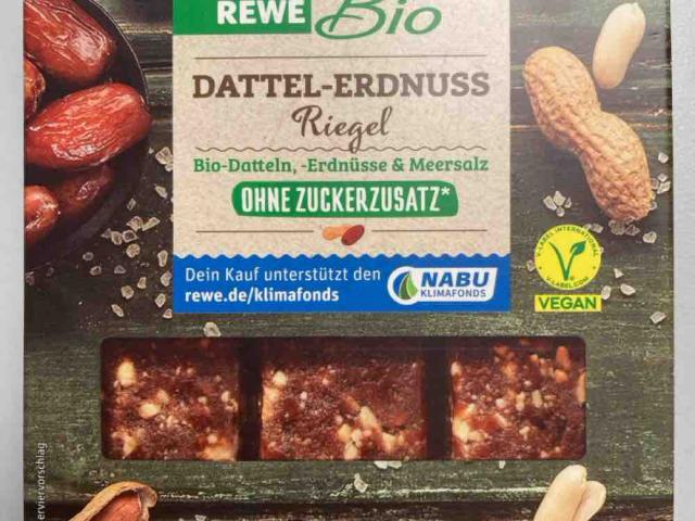 Rewe Dattel-Erdnuss Riegel, ohne Zuckerzusatz von leo11001 | Hochgeladen von: leo11001