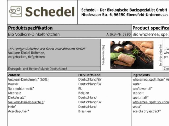 Bio Dinkel Vollkornbrötchen von Nadja115 | Hochgeladen von: Nadja115