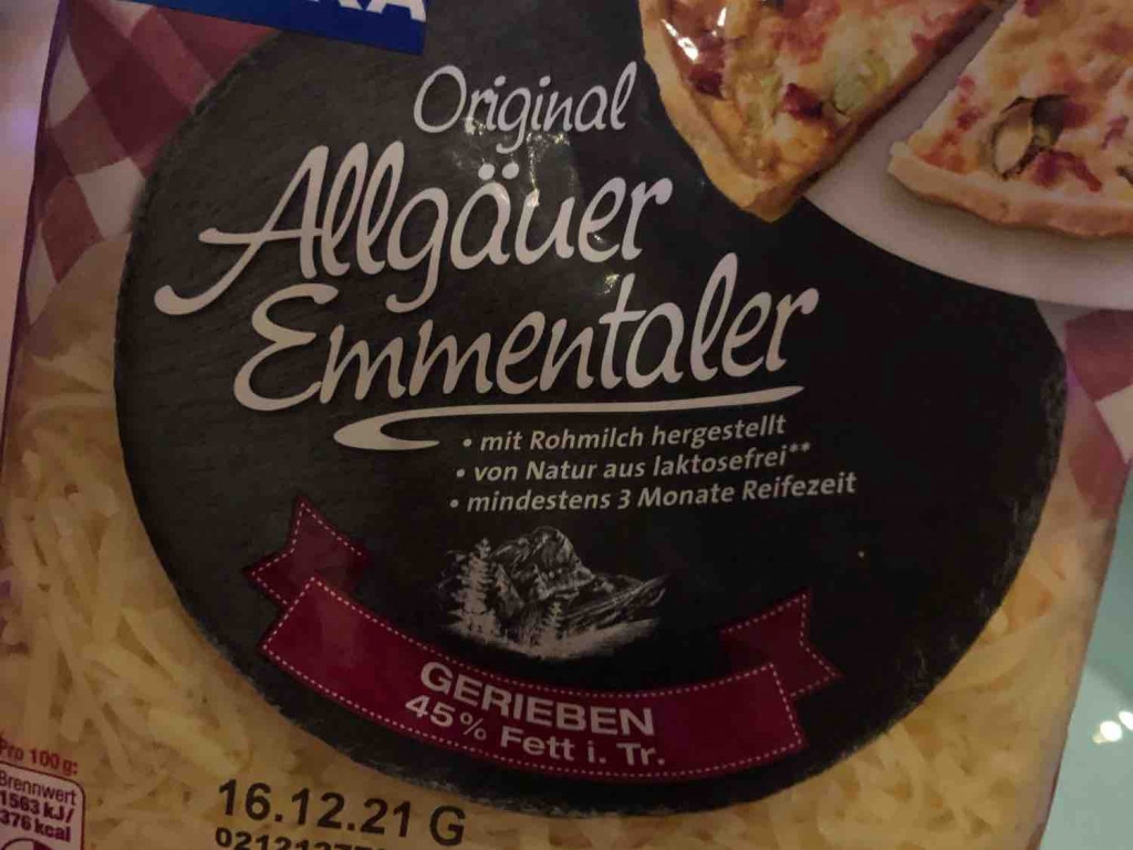 Original Allgäuer Emmentaler, gerieben, 45% Fett i. Tr. von Macfly | Hochgeladen von: Macfly
