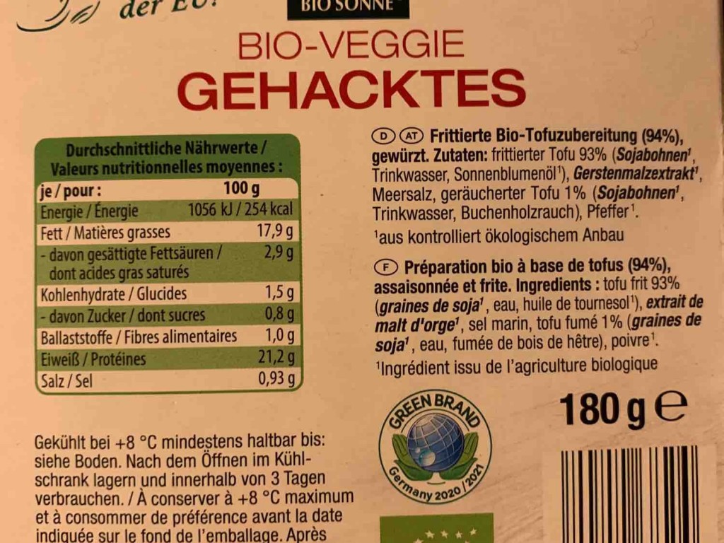 Bio-Veggie Gehacktes, auf Basis von Soja von cebe | Hochgeladen von: cebe