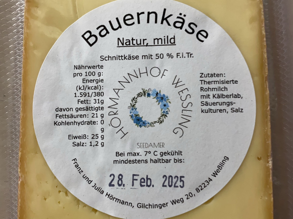 Bauernkäse Natur mild von Michamm | Hochgeladen von: Michamm