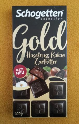 Schogetten Gold Haselnuss Kakao Zartbitter | Hochgeladen von: Moony