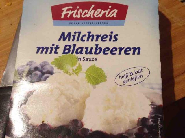 Milchreis mit Blaubeeren , In Sauce von Bertbaggerack | Hochgeladen von: Bertbaggerack