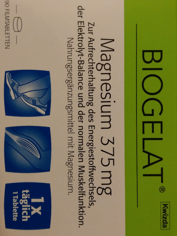 Biogelat, Magnesium 375 mg von Eatlesswalkmore | Hochgeladen von: Eatlesswalkmore