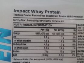 Impact Whey Protein, Tiramisu | Hochgeladen von: b9b