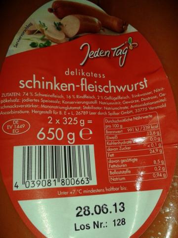 Delikatess Schinken-Fleischwurst - Jeden Tag | Hochgeladen von: Mobelix
