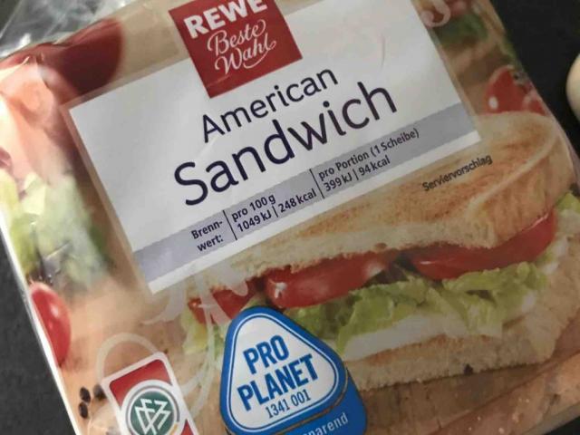 Photos and pictures of Bread, American Sandwich (Rewe Beste Wahl) - Fddb