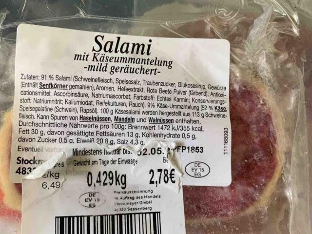 Salami mit Käseummantelung, mild geräuchert von 3291066759 | Hochgeladen von: 3291066759