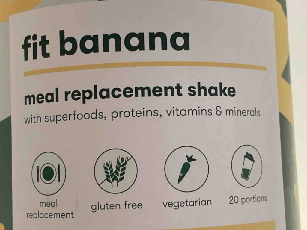 Fit Banana, Meal Replacement Shake Powder von foodulus | Hochgeladen von: foodulus