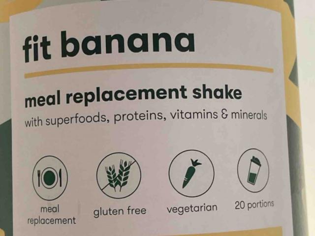 Fit Banana, Meal Replacement Shake Powder von foodulus | Hochgeladen von: foodulus