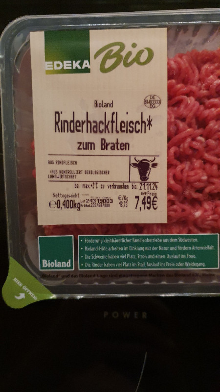 Rinderhackfleisch zum Braten von Matt. | Hochgeladen von: Matt.