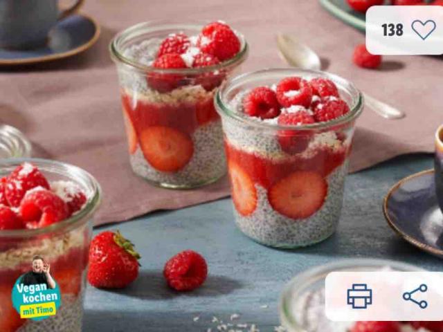 Einfacher Chiapudding mit Sojadrink, Erdbeeren von Mariaa18 | Hochgeladen von: Mariaa18