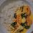 Mildes gelbes Fischcurry mit Tomaten, und Spinat, dazu Jasminrei | Hochgeladen von: pergman