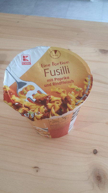 Eine Portion Fusilli mit Paprika und Rindfleisch von TheBigWall | Hochgeladen von: TheBigWall