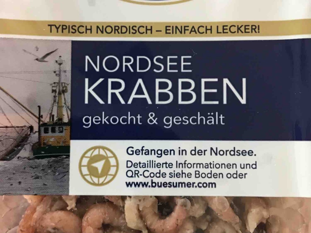 Büsumer Fischerei Gesellschaft, Nordseekrabben Kalorien - Krusten ...