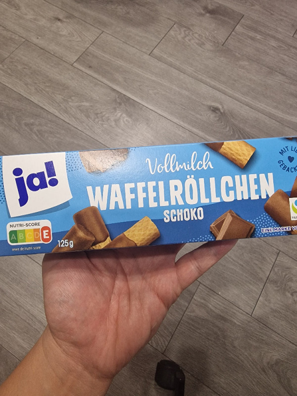 Vollmilch Waffelröllchen Schoko von Nubysan | Hochgeladen von: Nubysan